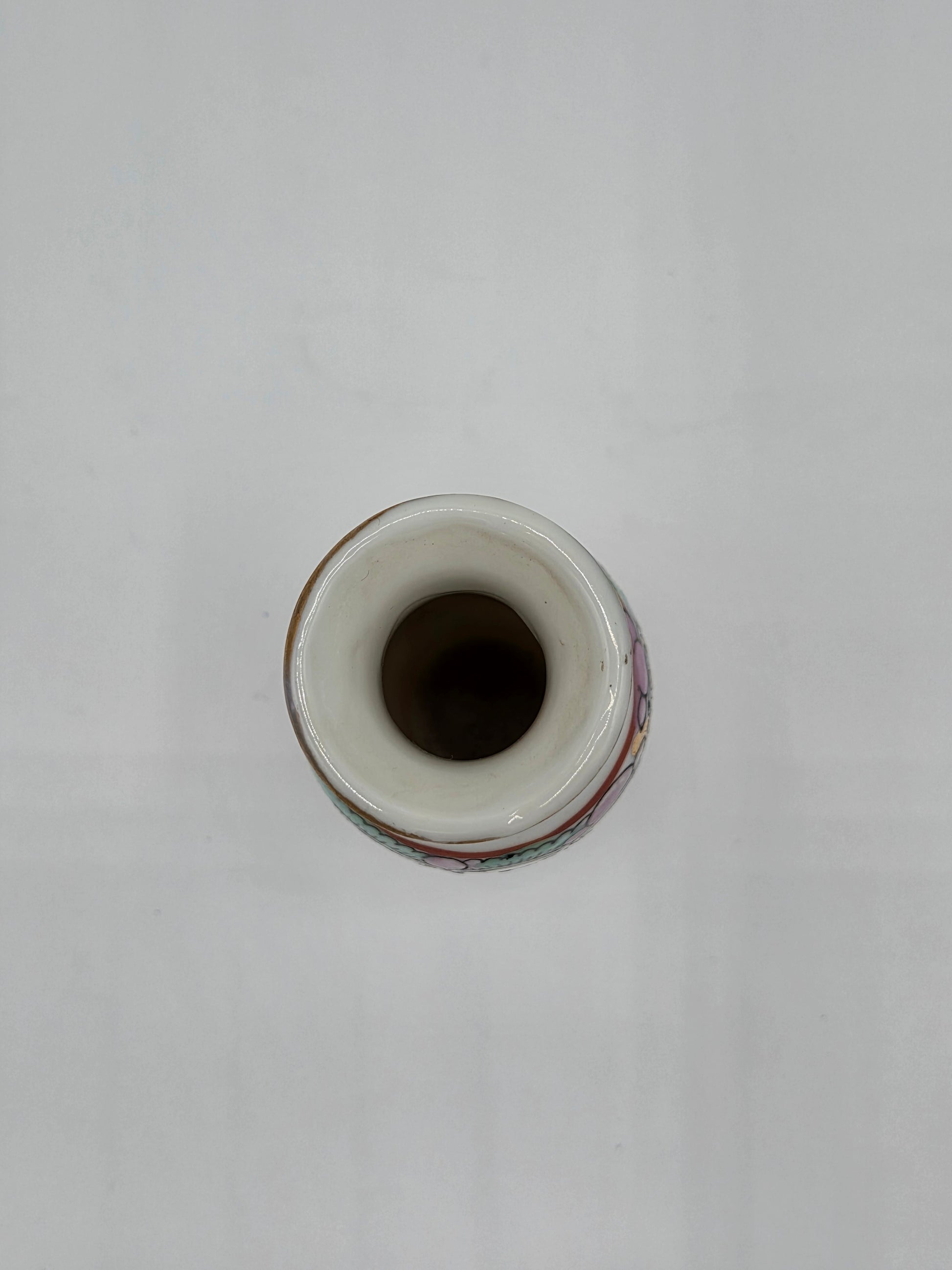 Vintage Chinese 'Famille Rose' Canton Miniatuur Vaas – Rose Medallion