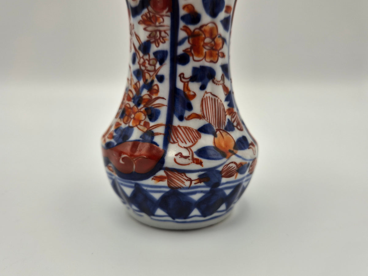 Paar Japanse Imari Vaasjes – Blauw & IJzerrood – ca. 1900