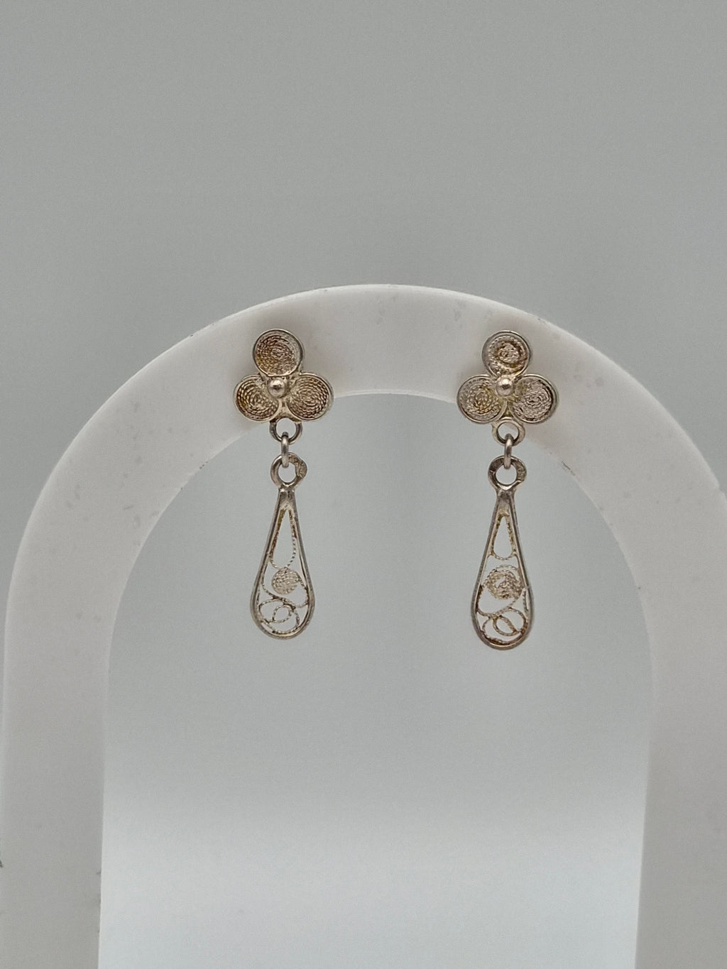 Fijne Zilveren Filigrain Oorbellen – Verfijnd Vintage Sieraad – 2,8 cm