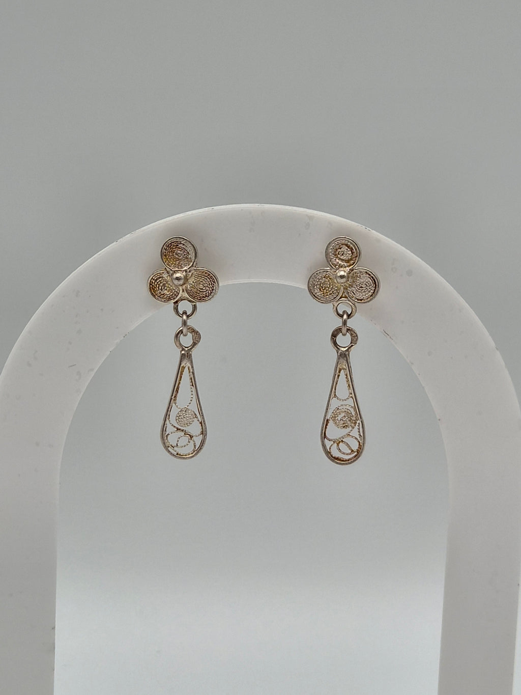 Fijne Zilveren Filigrain Oorbellen – Verfijnd Vintage Sieraad – 2,8 cm