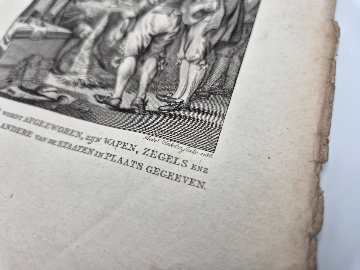 Het Afzweren van Filips II – Jacobus Buys & Reinier Vinkeles – 1786