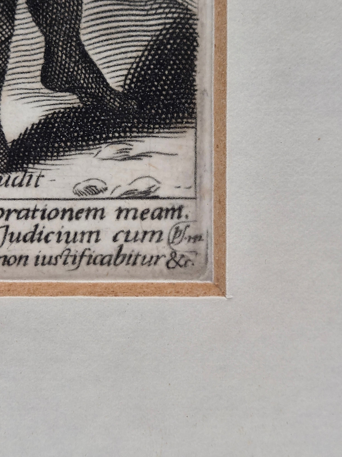 16e-eeuwse Kopergravure – Maerten de Vos & Johann Sadeler – David treurt om Absalom, 1586