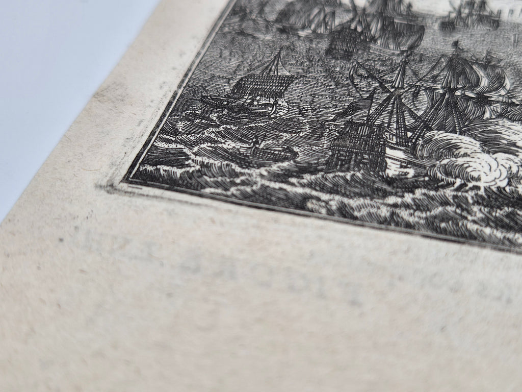 17e-eeuwse Kopergravure van Batavia - VOC – Citadelle de Batavia & Batavia – Allain Manesson Mallet