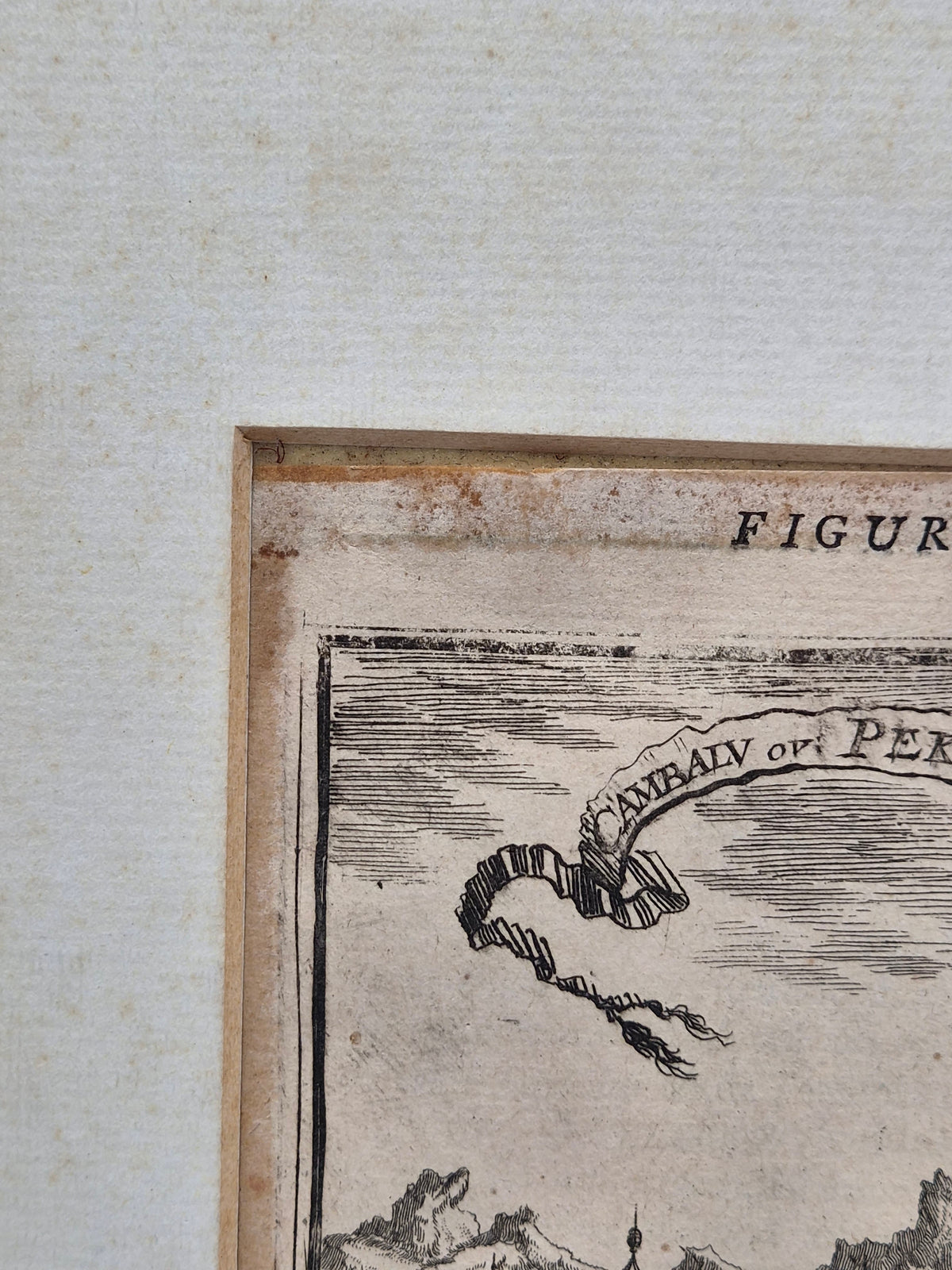 17e-eeuwse Kopergravure van Peking – Cambalu ou Pekin – Allain Manesson Mallet