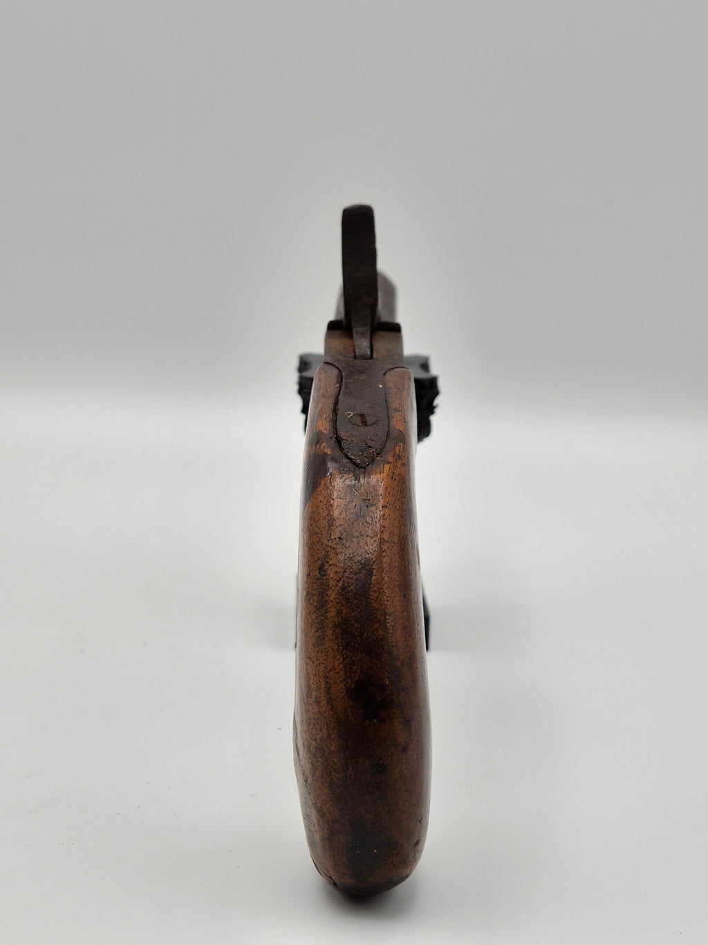 Antiek Enkelloops Percussie Zakpistool (ca. 1850)  – Unieke Militaria Wanddecoratie