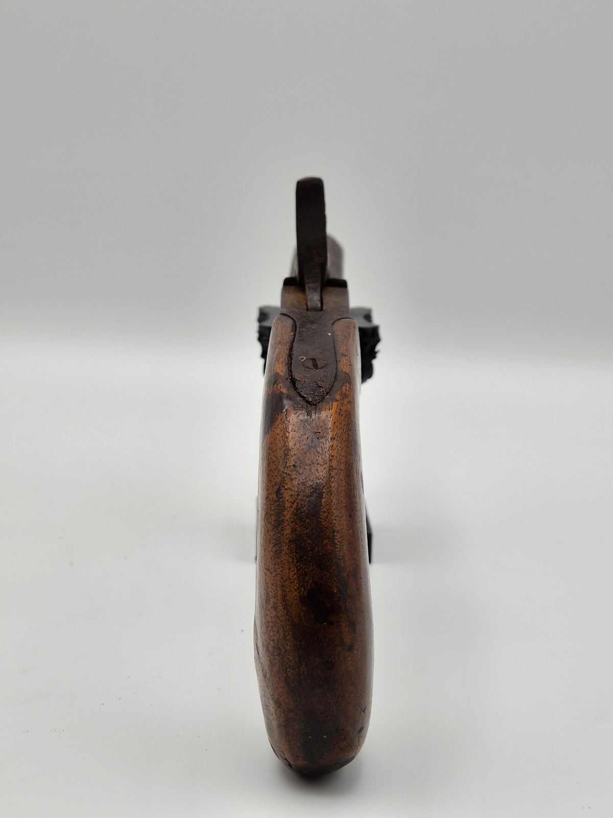 Antiek Enkelloops Percussie Zakpistool (ca. 1850)  – Unieke Militaria Wanddecoratie