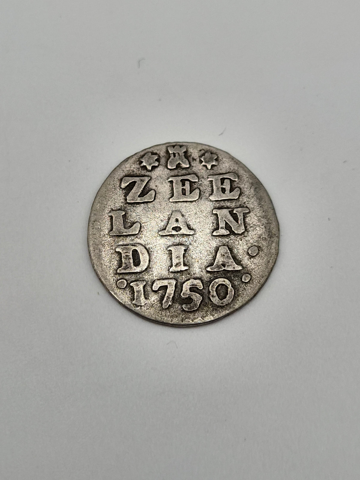 Antieke Zilveren 2 Stuiver Zeeland 1750 – Dubbele Wapenstuiver – Middelburg