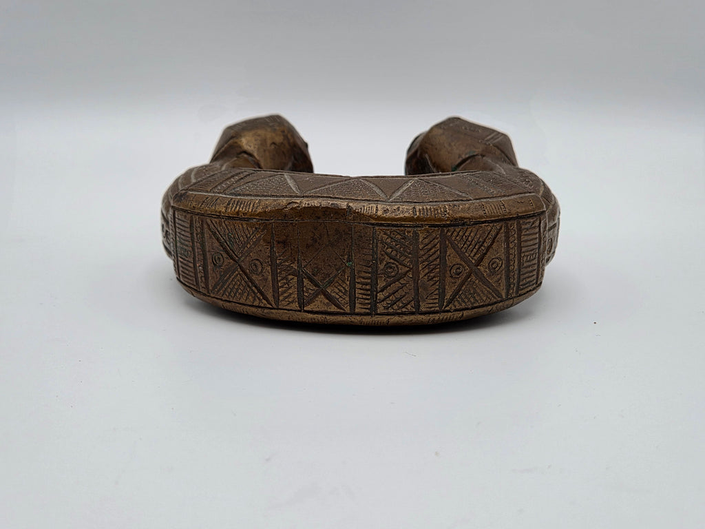 West-Afrikaanse Bronzen Manilla – Traditioneel Geld & Prestigeobject – 1,5 kg