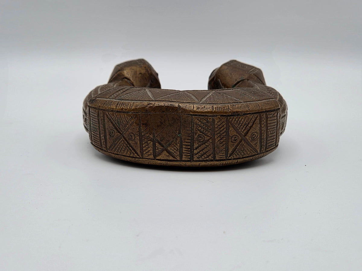 West-Afrikaanse Bronzen Manilla – Traditioneel Geld & Prestigeobject – 1,5 kg