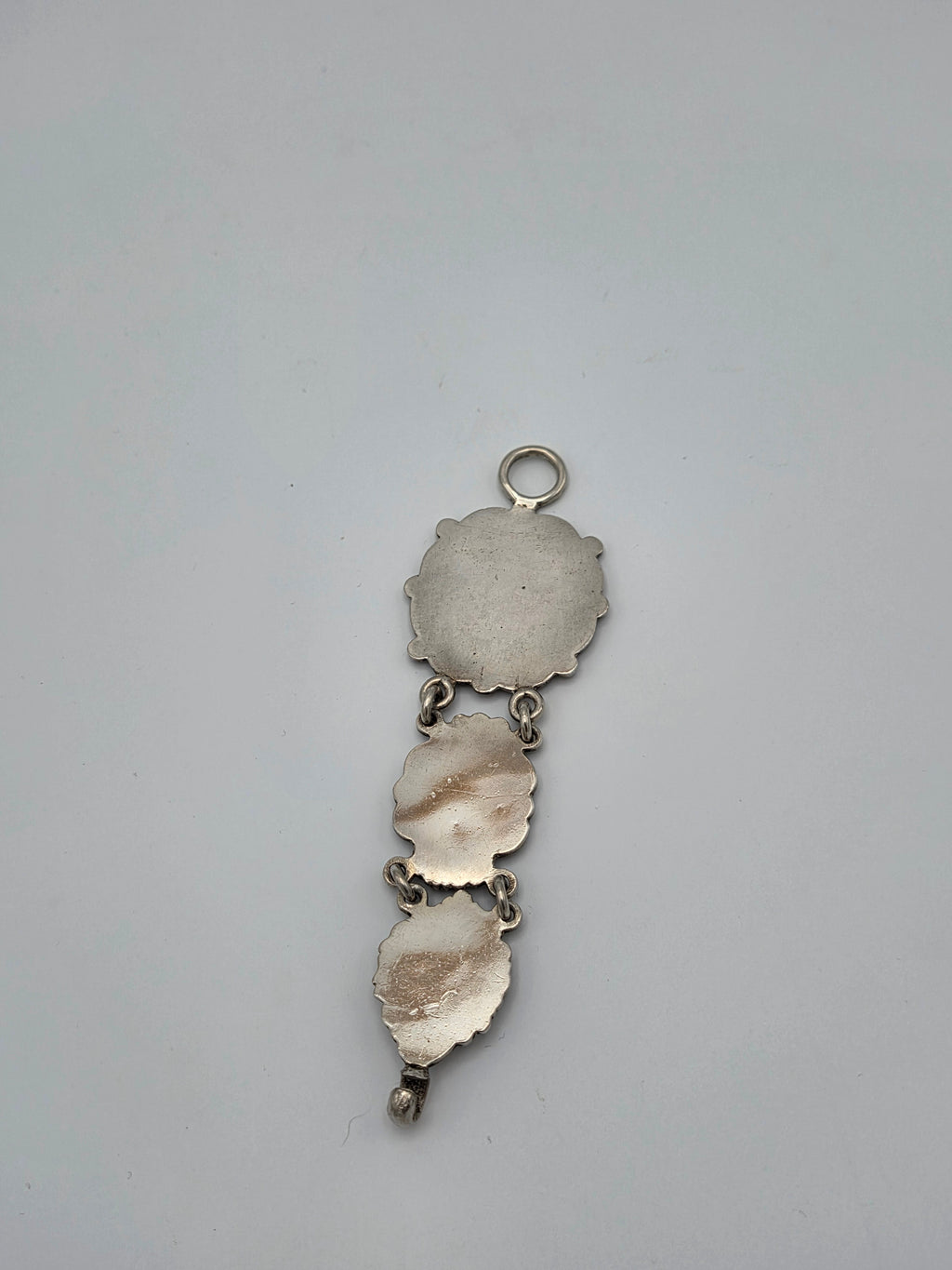 Antieke Zilveren Chatelaine Hanger – Nederlandse Neorococo – Bijbelse Voorstellingen