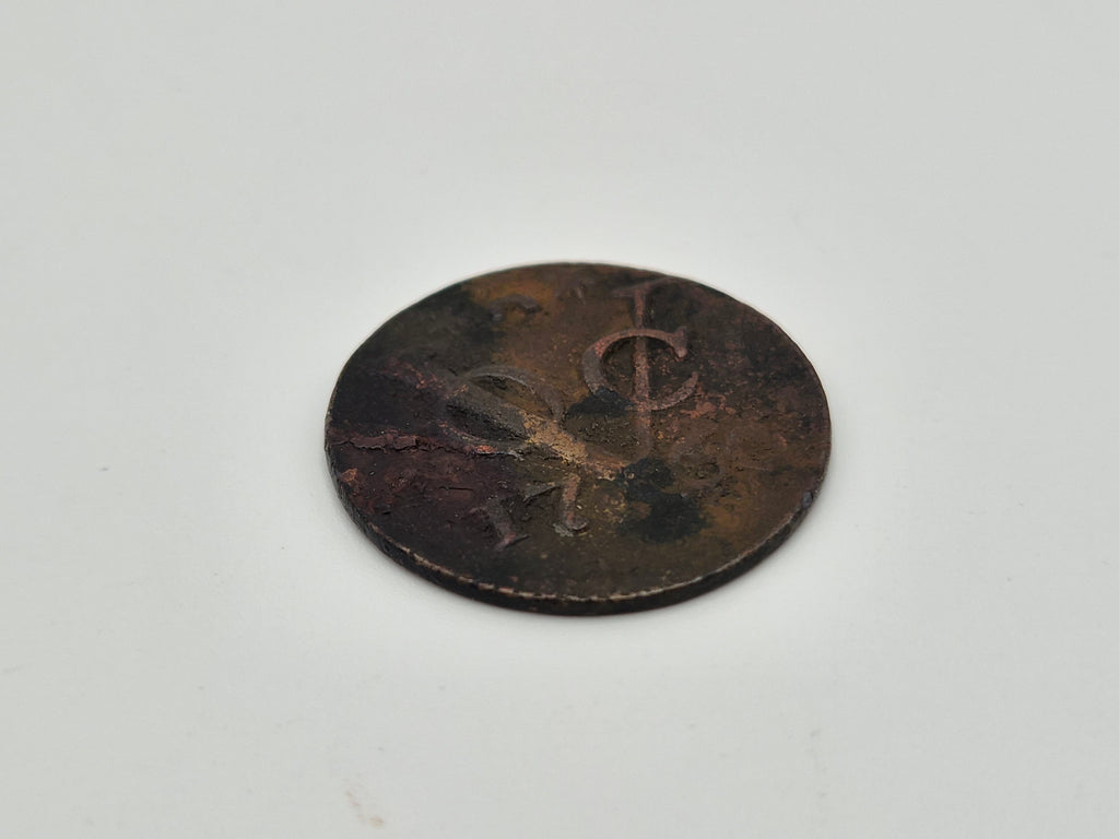 Twee antieke VOC-duiten – Zeeland 1766 en West-Friesland 1779