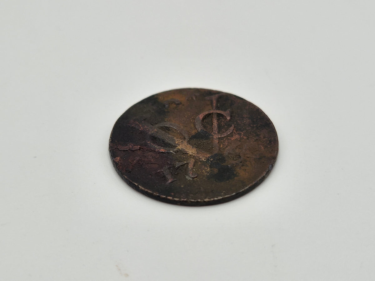Twee antieke VOC-duiten – Zeeland 1766 en West-Friesland 1779