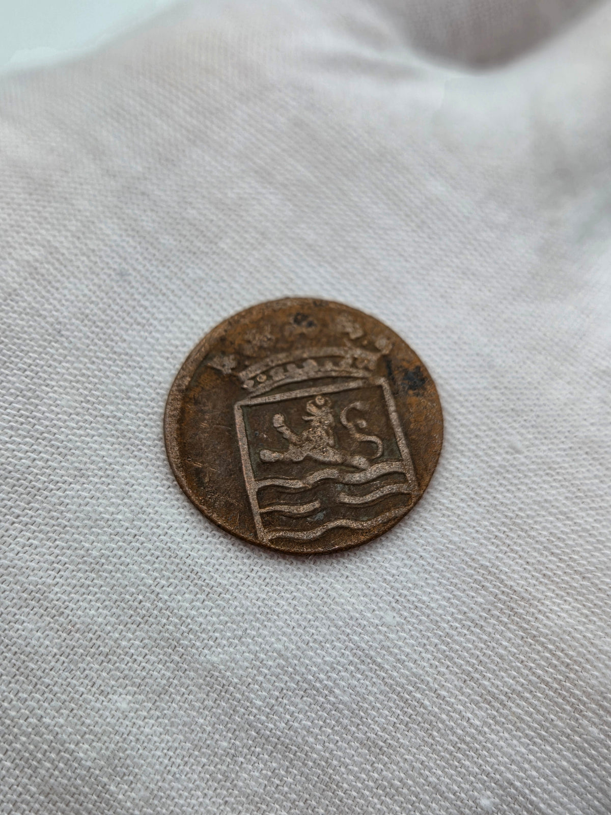 Antieke koperen VOC-duit Zeeland 1767 – Middelburg