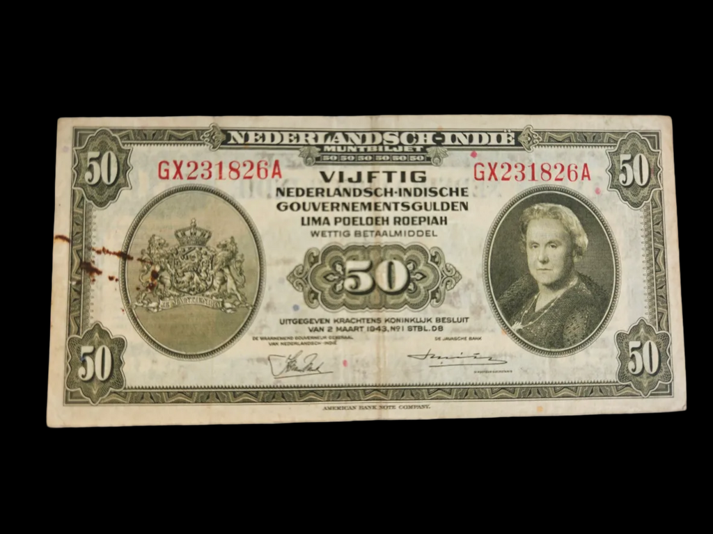 50 Gulden Bankbiljet Nederlands-Indië (1943)