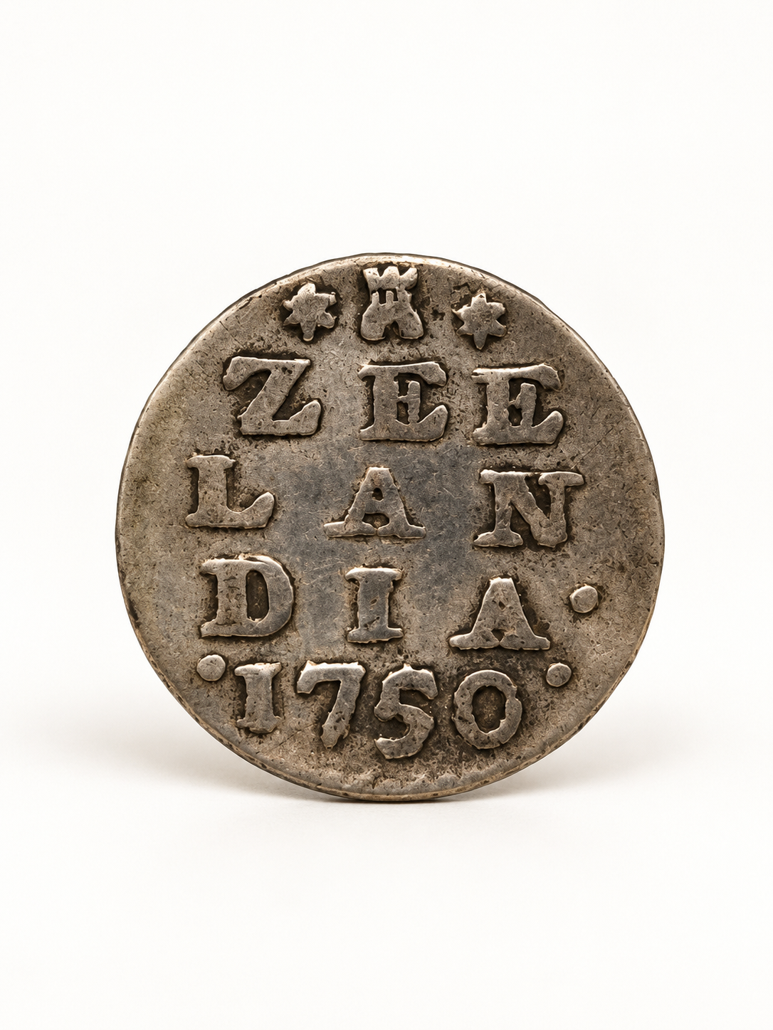 Antieke Zilveren 2 Stuiver Zeeland 1750 – Dubbele Wapenstuiver – Middelburg