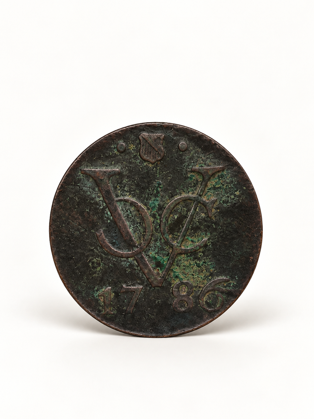 Antieke VOC Duit Utrecht 1786 – Verenigde Oost-Indische Compagnie