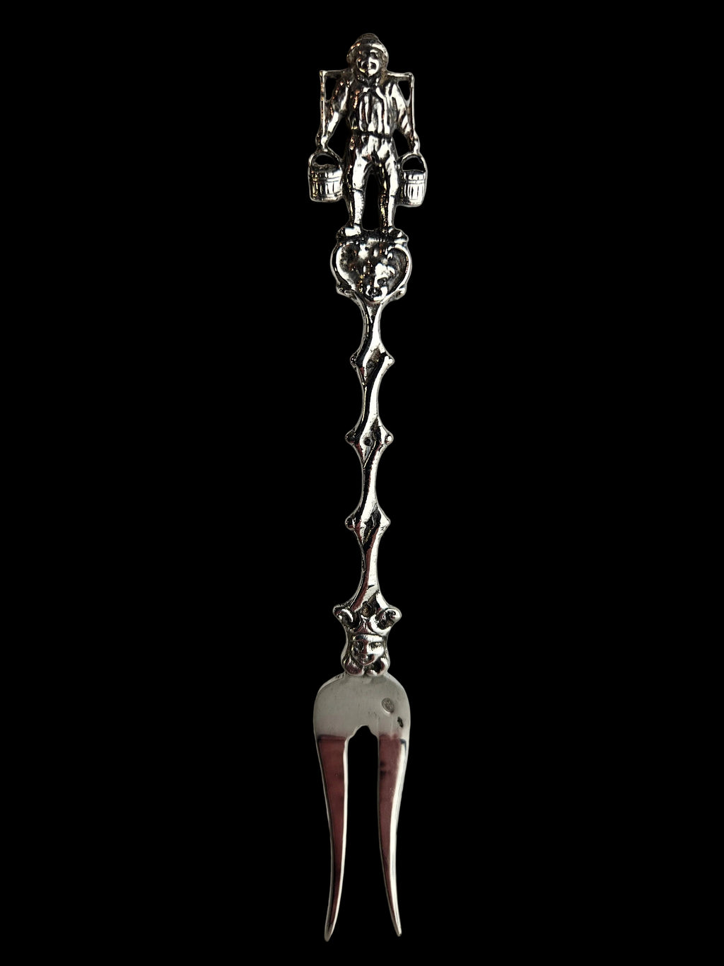 Antieke Zilveren Serveervork ‘Waterdrager’ – Nederlands Zilver (1906-1953) – 20 Gram