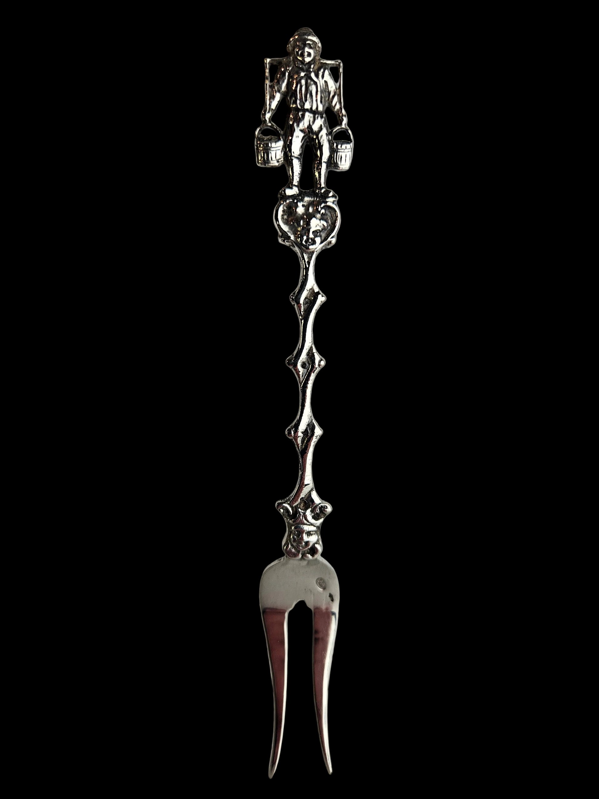 Antieke Zilveren Serveervork ‘Waterdrager’ – Nederlands Zilver (1906-1953) – 20 Gram