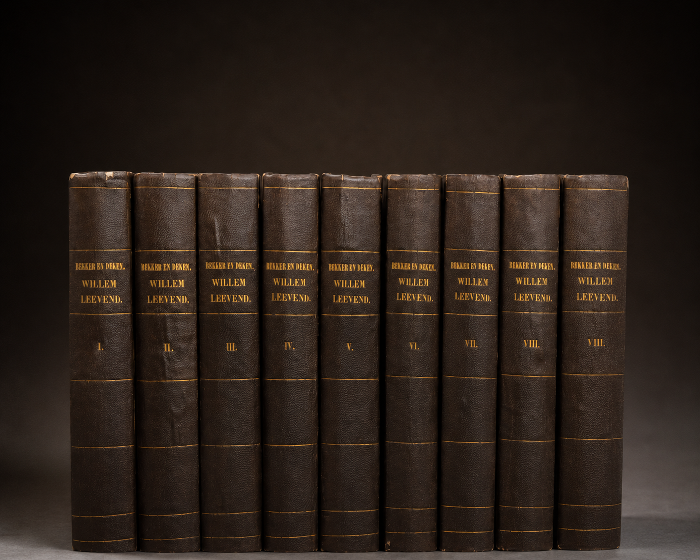 Wolff & Deken – Historie van den Heer Willem Leevend – Complete 8-delige eerste uitgave (1784–1785) – Met Ex Libris van Frits Lugt