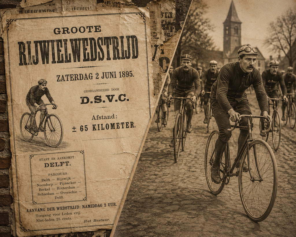 Antieke Zilveren Fietsmedaille D.S.V.C. (1894-1895) | Van Kempen Zilver