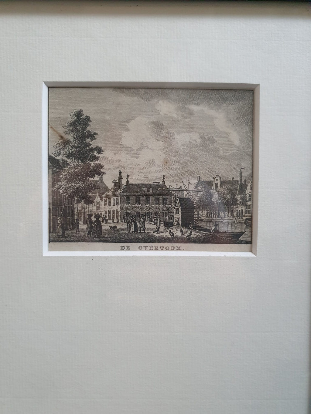 Antieke Kopergravure 'De Overtoom, Amsterdam' – 1793 – Door Karel Fredrik Bendorp naar Jan Bulthuis