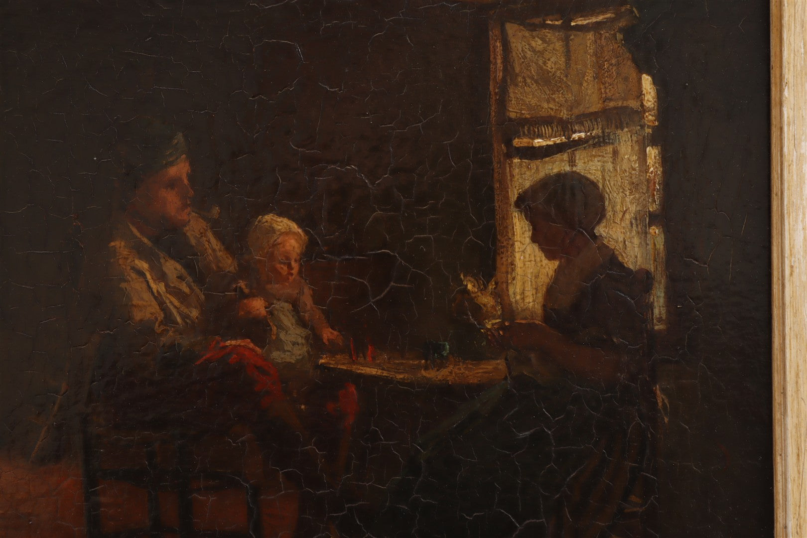 Huiselijk Familietafereel Vissersgezin | B.J. Blommers |Toegeschreven aan