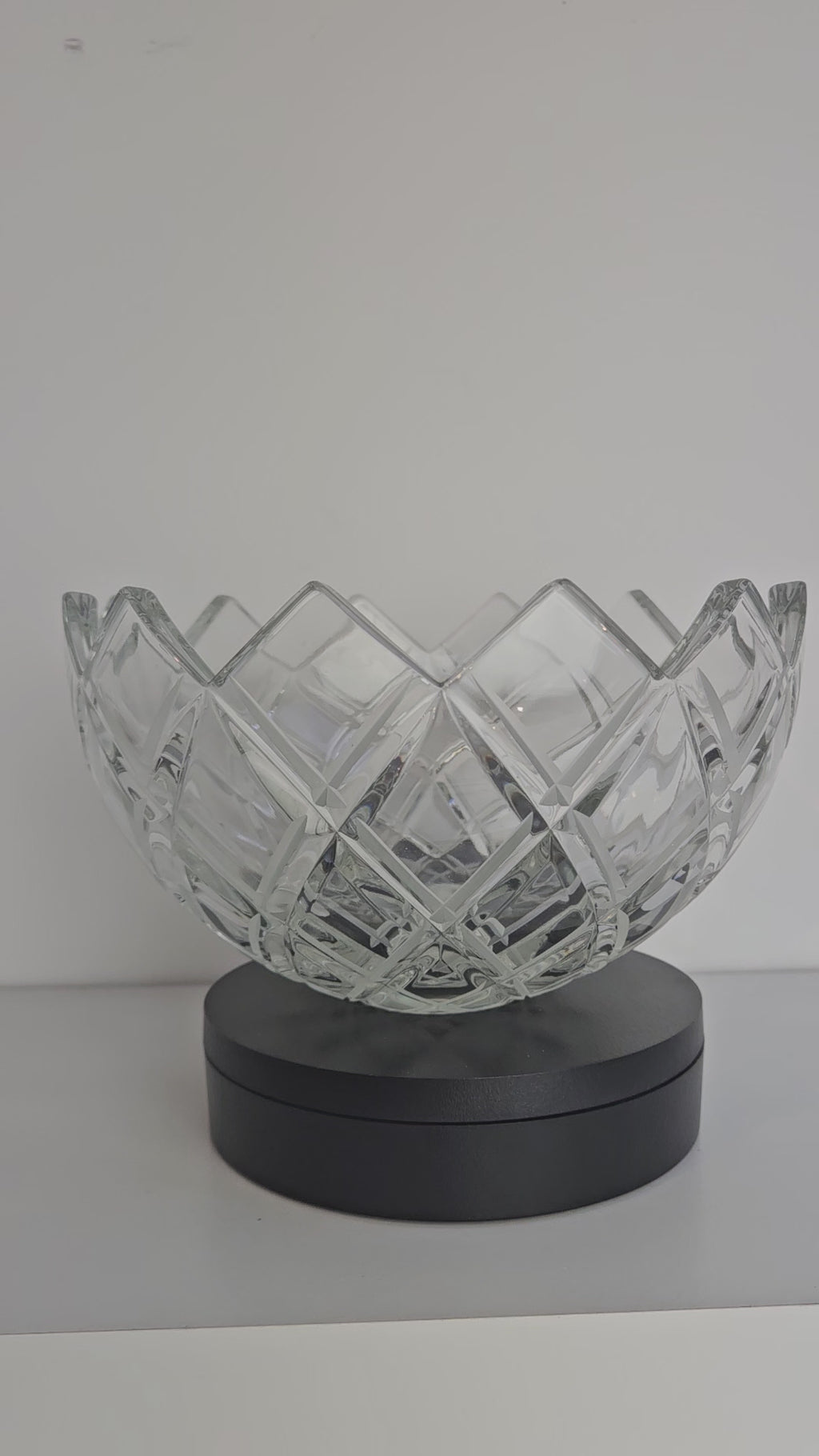 Antieke Kristallen Schaal – Zware Kwaliteit (1,7 kg)