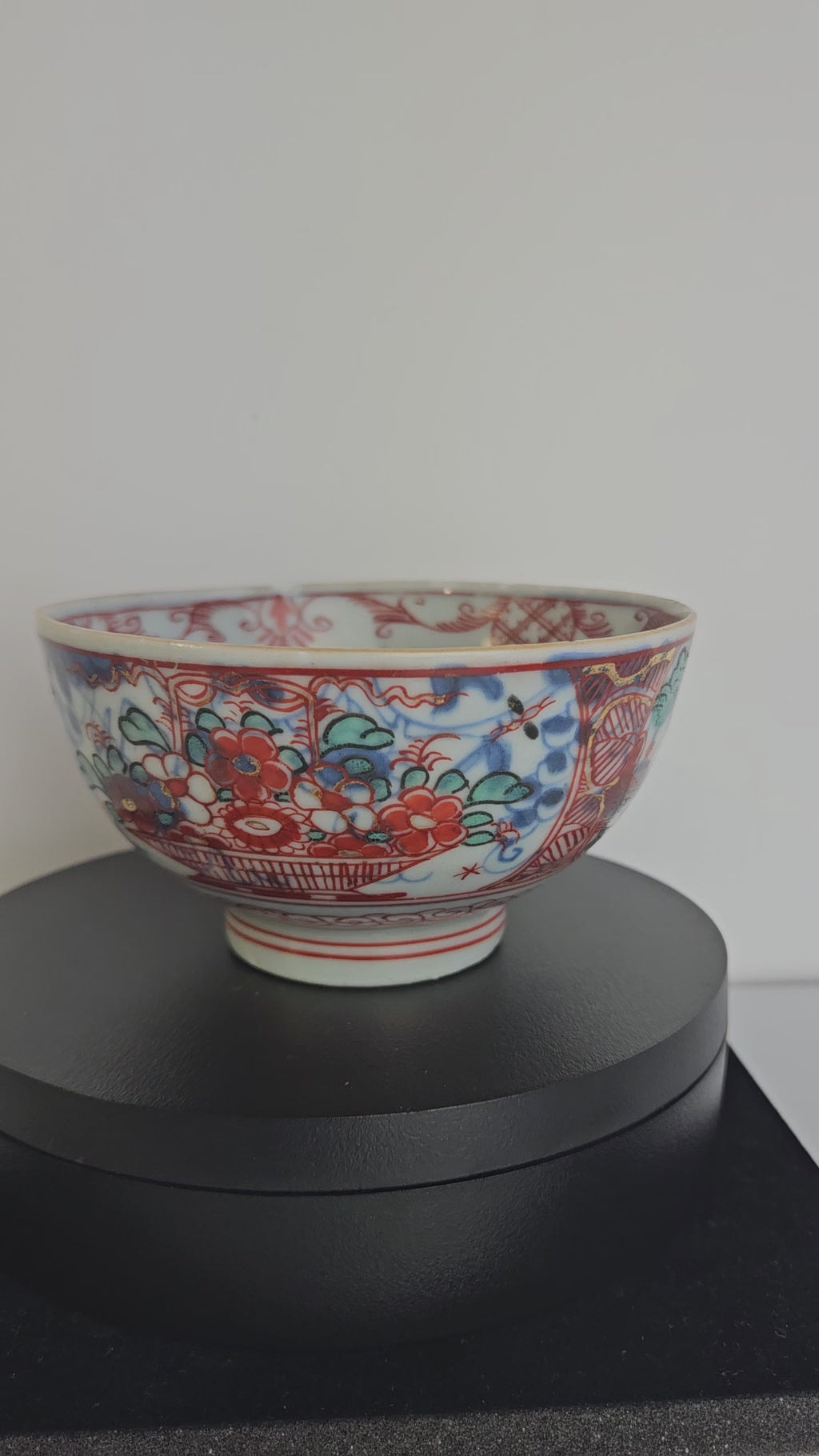 Amsterdams bont porseleinen kom – 18e-eeuw - Chinees porselein